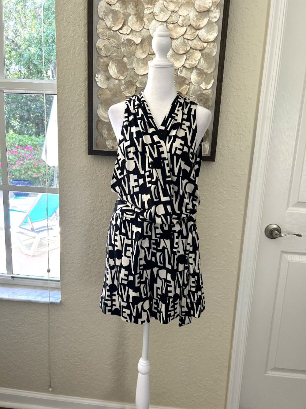 Diane Von Furstenberg Silk Graphic Romper